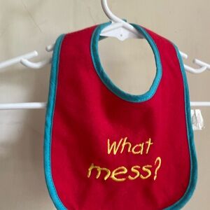 Luvable Friends NWOT bib red blue and yellow so cute!